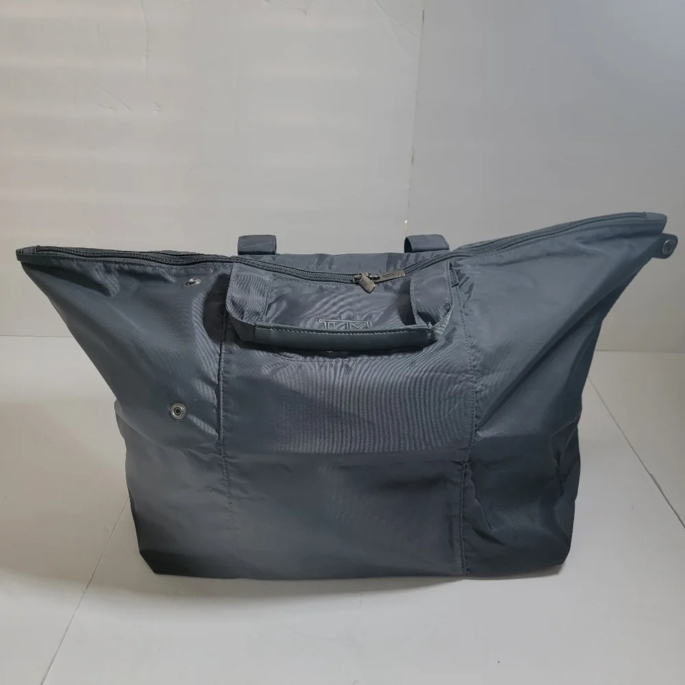 TUMI Gray Foldable Travel Lightweight Tote Bag
